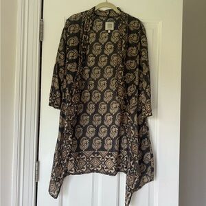 Bell Brown Printed Cover-Up